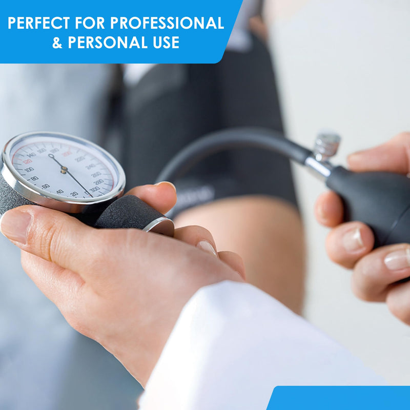 [Australia - AusPower] - Primacare DS-9191 Pediatric Size Aneroid Sphygmomanometer Manual Blood Pressure Monitor Kit, BP Cuff with Latex Free Inflation System, Waterproof and Portable Nylon Carry Case 