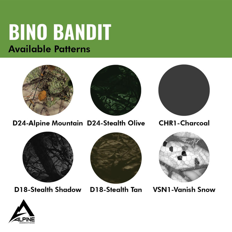 [Australia - AusPower] - Bino Bandit - Blocks Glare, Improves Visual Acuity and Reduces Eye Fatigue. FITS All Binoculars. (Charcoal) Charcoal 