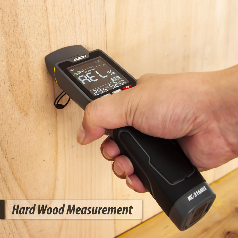 [Australia - AusPower] - NDI 7 in 1 Pin-Type and Non-invasive Moisture Meter Scanner for Dry Wall/Cement Board/Soft Wood/Hard Wood upto 3/4 Inch Depth 