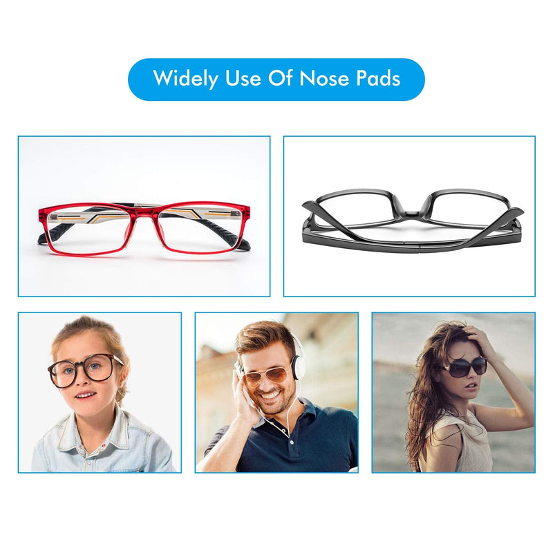 [Australia - AusPower] - Silicone Adhesive Eyeglass Nose Pads - 20 Pairs Nose Pads for Eyeglasses 