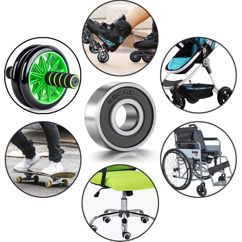 [Australia - AusPower] - Donepart 608-2RS Bearing, 608 Bearings, C3 High Speed 8mmx22mmx7mm Bearings, Double Sealed Small Bearings for Fidget Spinner, Skateboards, Scooter, 3D Printer, etc (20pack) 20 