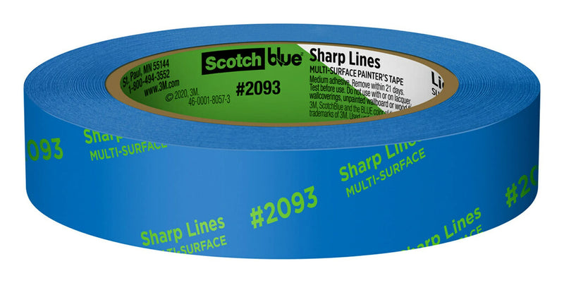 [Australia - AusPower] - ScotchBlue Sharp Lines Multi-Surface Painter's Tape, 0.94 Inches x 60 Yards, Blue, Paint Tape Protects Surfaces and Removes Easily, Edge-Lock Painting Tape for Indoor and Outdoor Use (2093-24EC) 