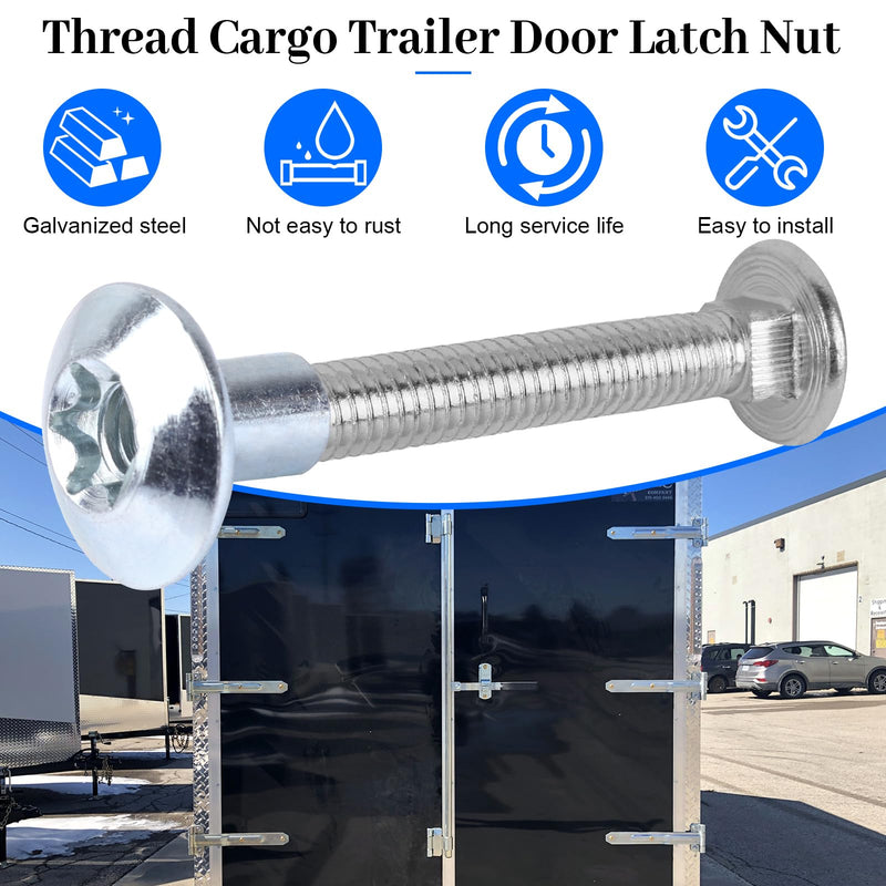 [Australia - AusPower] - Domed Head Nut Torx Barrel 5/16" Thread Cargo Trailer Door Latch - Cargo Trailer Door Hardware (24 Pack) 24 pack 