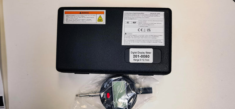 [Australia - AusPower] - Alloy Digital Indicators Electronic Digital Dial Indicator Gauge Digital Probe Indicator Dial Test Gauge Inch/Metric Conversion 0-0.5 Inch/12.7 mm, Measuring Tool 201-0050 Model 2 