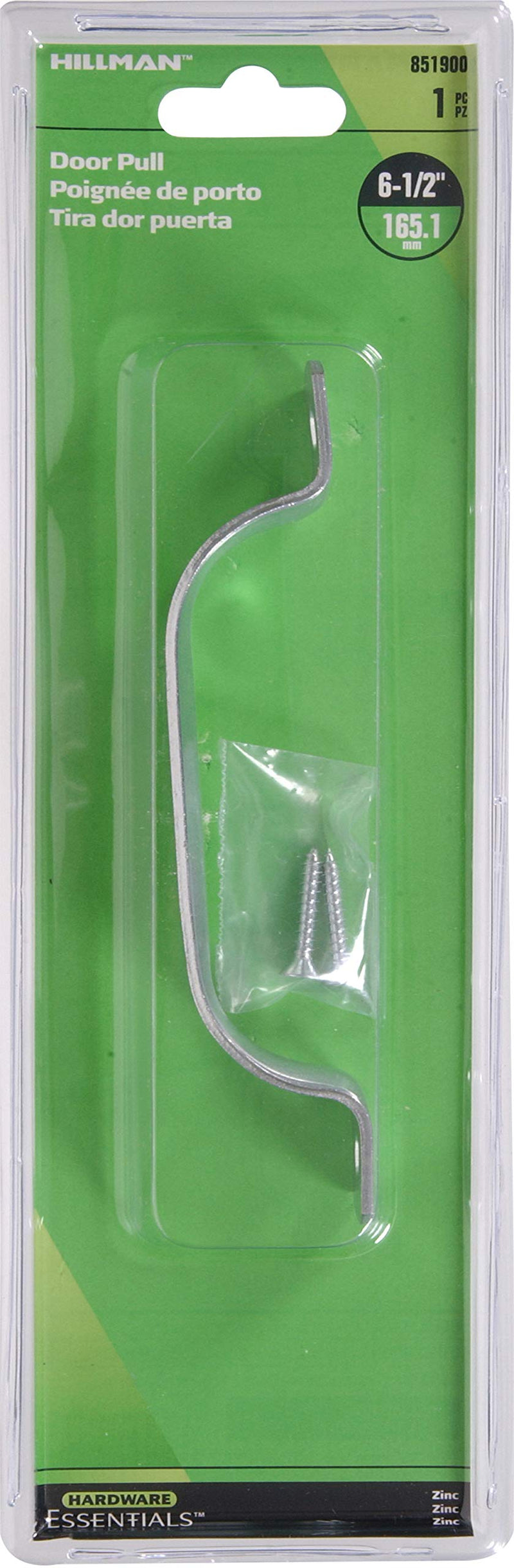 [Australia - AusPower] - Hardware Essentials 851900 Door Pull Zinc 6-1/2' 