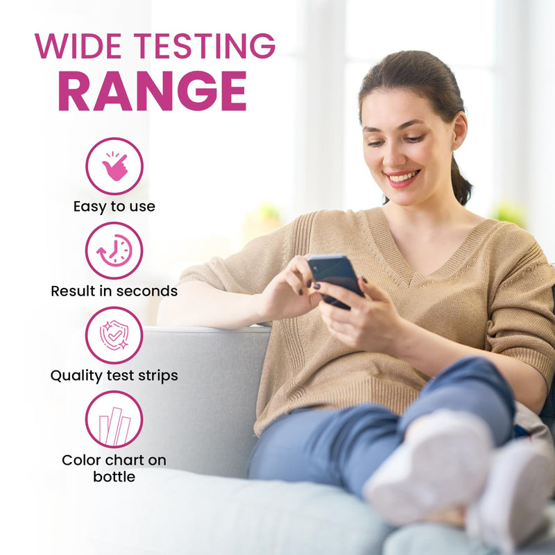 [Australia - AusPower] - Vaginal pH Test Strips for Women - [50ct] BV Test Strips for Feminine Care & pH Balance – UTI Strips Tests for Women, UTI Test Kit for Vaginal Health and Yeast Infection Test 