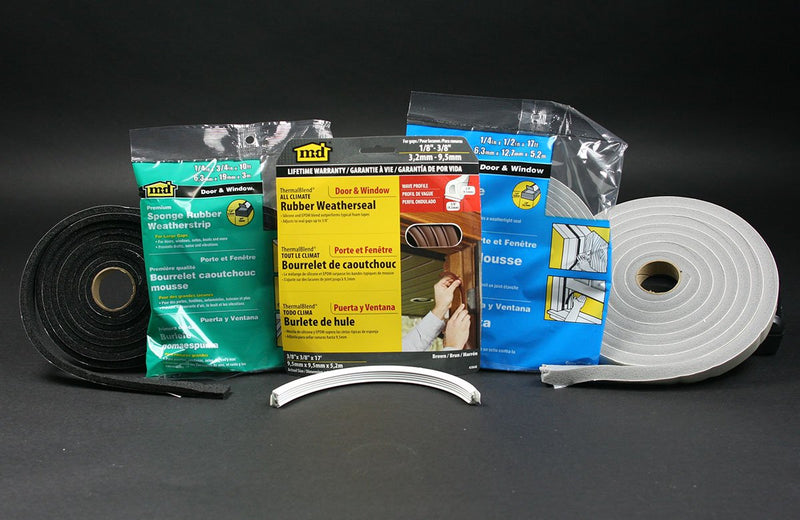 [Australia - AusPower] - Weather Proof Closed Cell PVC Foam Tape MD Building Products 02279 Gray 1/4" x 1/2" x 17' 