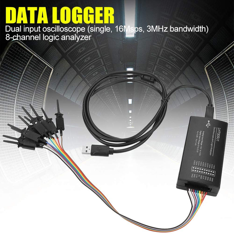 [Australia - AusPower] - USB Logic Analyzer Device,Lht00Su1 8 Channel Virtual Oscilloscope Multi-Function Generator with Logic Analyzer and Pulse/ Counter8 Digital Channel 