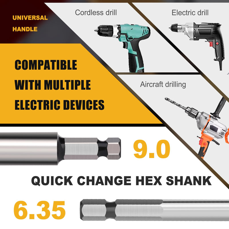 4" Forstner Drill Bit with 3/8" Quick Change Hex Shank,Triple Flute Tungsten Carbide Tipped - for Hard Wood,Soft Wood Woodworking Hinge Cutter Tool Kits for Veneered Plywood Plastic 4" | 102mm