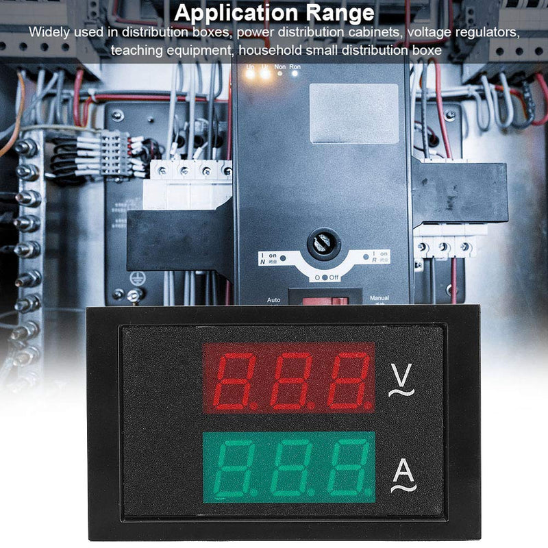 [Australia - AusPower] - Voltmeter Ammeter Dl85-2041 Display Ac Voltage Current Meter Ac80-300v 0-50a with Current Transformer 