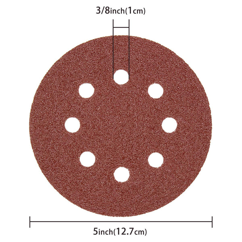 [Australia - AusPower] - LESNIC 40 Grit Sanding Discs Pack of 50, 125 mm Quick Change Discs Velcro Sandpaper for Electric Sanders, Reliable Adhesion to Sanders 40# x 50 pieces 