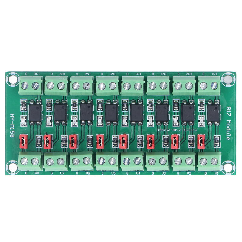 8 Channel Optocoupler Insulation Board Module 817 3.6-30V Optoelectronic Insulated Module Optocoupler Insulation Board