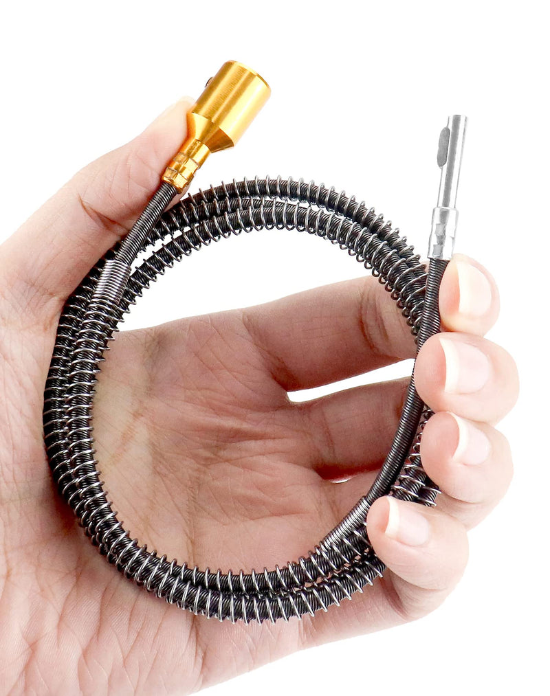 [Australia - AusPower] - QWORK 3.2ft Metal Flexible Inner Shaft Cable, 2 Pack Inner Flex Shaft Cable. 