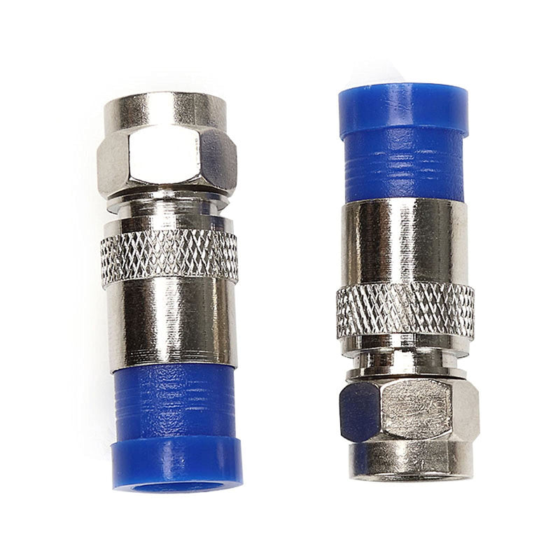 [Australia - AusPower] - RG6 Compression F Type Straight Antenna Cable Connector Coax Adapter Pack of 20 