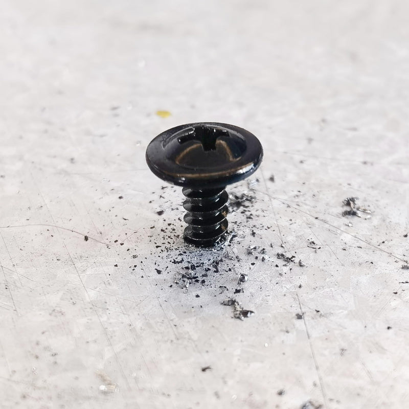 [Australia - AusPower] - (200Pcs) #8×1" Black Self Tapping Screws for Metal, Sheet Metal Screws 410 Black Oxide Stainless Steel Truss Head Self Drilling Screws High-Strength #8x1" (200 pcs) 
