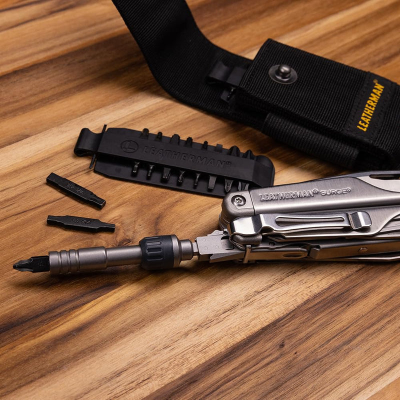 [Australia - AusPower] - LEATHERMAN, Ratchet driver, fits both flat bits and standard ¼ inch bits. 
