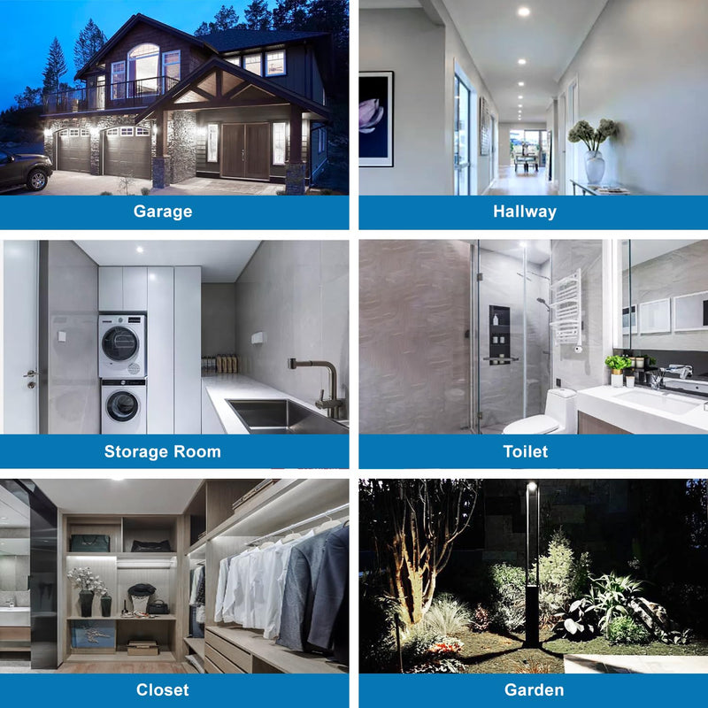 [Australia - AusPower] - Motion Sensor Light Bulbs, Dusk to Dawn Outdoor Lighting, PAR38 Led Motion Sensor Flood Light 100 Watt Equivalent(15W), 6000K Daylight, Waterproof Outdoor/Indoor,(4 Pack) LY-PAR38H001 