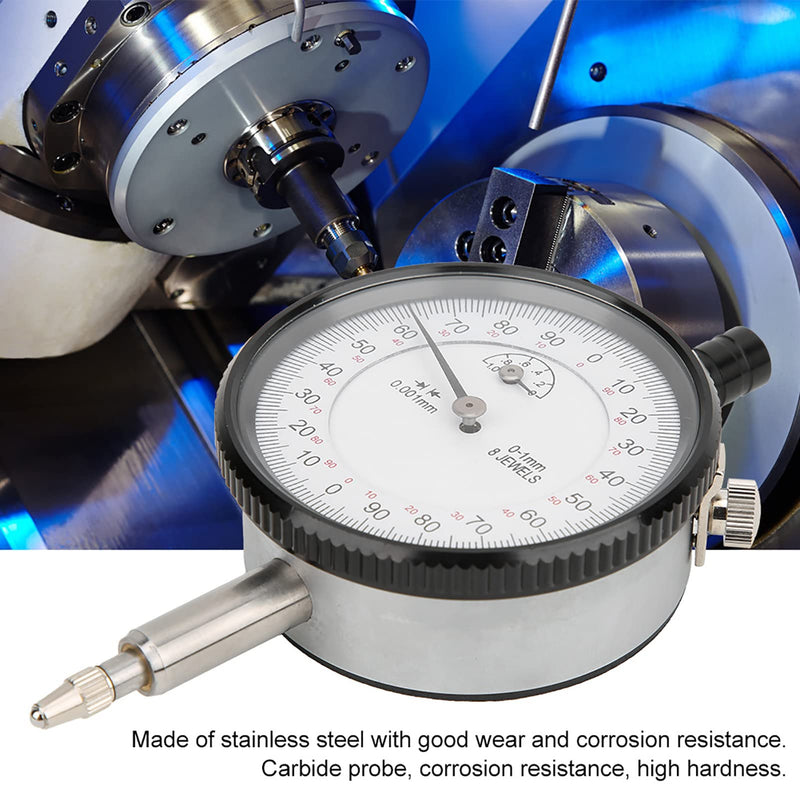 [Australia - AusPower] - 8 Jewels Shockproof Dial Gauge 0.001mm 0-1mm Gauge for Electronic Dial Gauge 