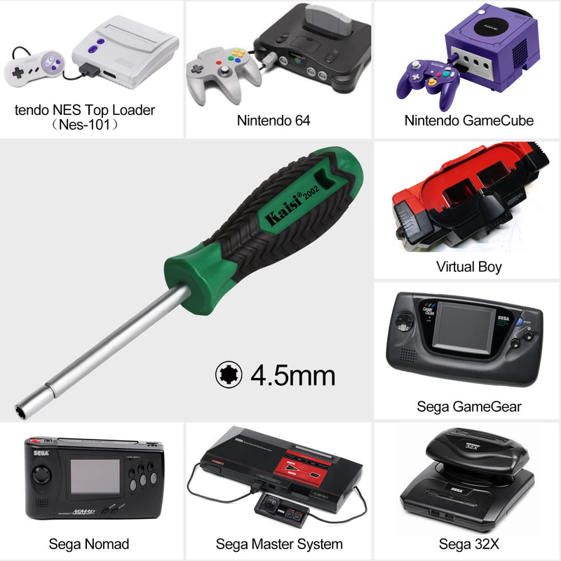 [Australia - AusPower] - Kaisi Gamebit Screwdriver Set 3.8mm and 4.5mm Security Screwdriver Bit for Opening Nintendo, Sega Consoles and Game Cartridges 