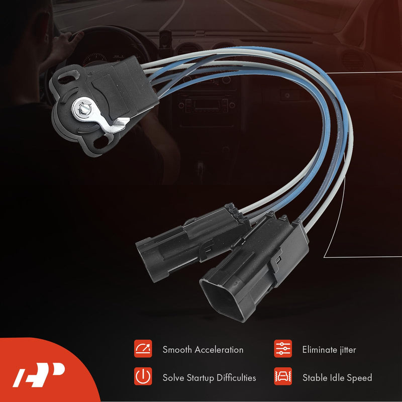 A-Premium TPS Throttle Position Sensor Compatible with Jeep Cherokee Wagoneer 1987-1990 Comanche 1987-1989 OHV L6 4.0L, Auto Transmission, Replace# 33004650, 8933004650