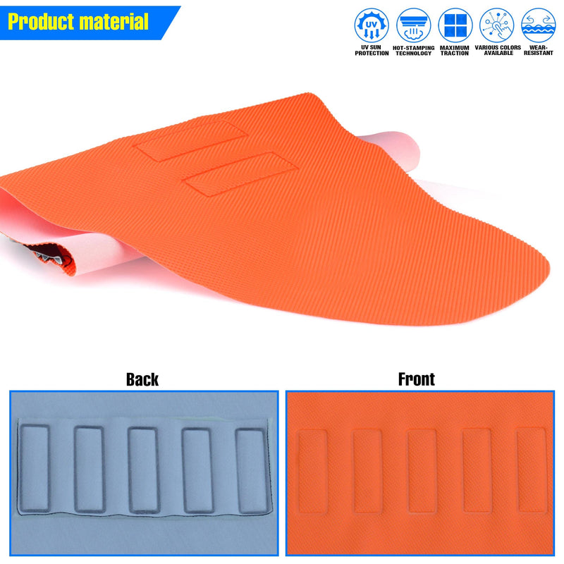 Universal Gripper Soft Seat Cover Diamond Texture for Motobike Dirt Motorcycle MX Cross Enduro Orange