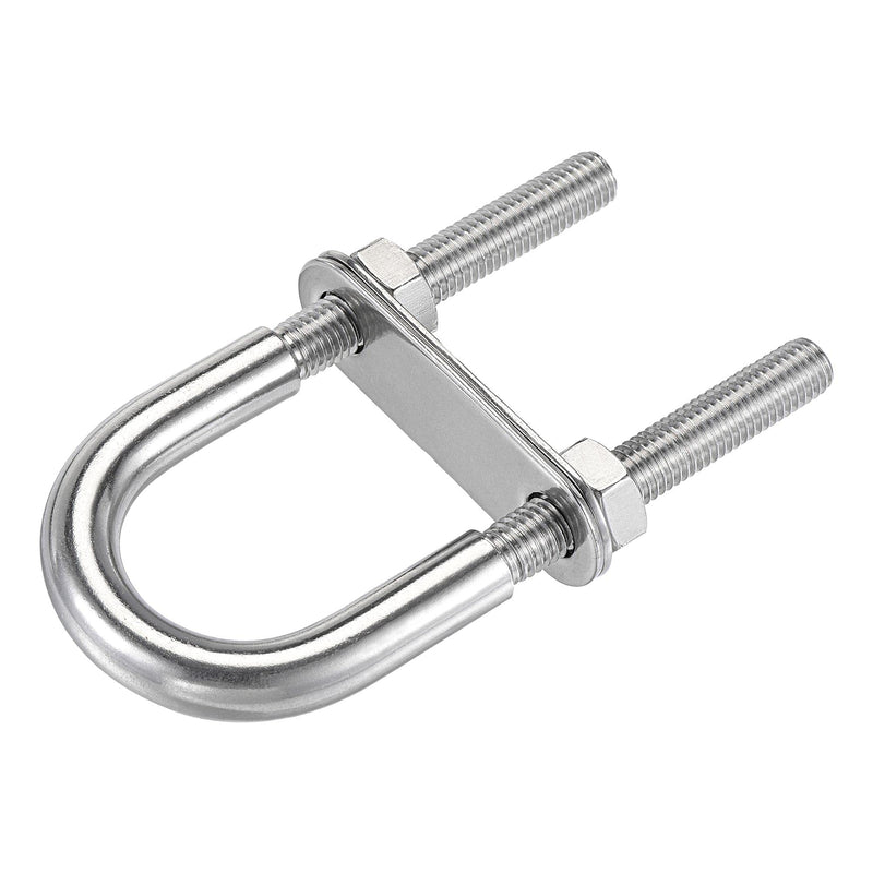 [Australia - AusPower] - uxcell Round U-Bolt 1.5"(38mm) Fit Rod Size 112mm Length 304 Stainless Steel M10 with Nuts, Plates M10x38mmx112mm 