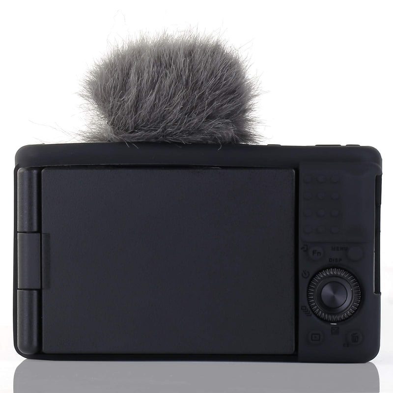 [Australia - AusPower] - Camera Case for Sony ZV-1, Sony ZV1 Camera Case Digital Camera Anti-Scratch Slim Fit Soft DSLR Camera Sleeve with ZV1 Screen Protector (Black) Black 