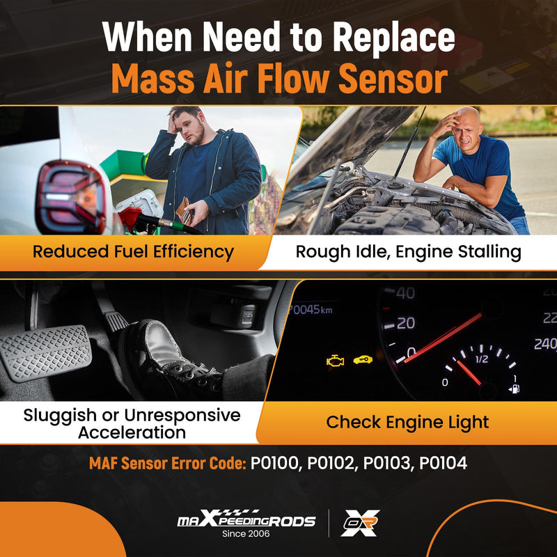 [Australia - AusPower] - maXpeedingrods Mass Air Flow Sensor Meter for Mercedes Benz SLK350 E350 C350 R350 SLK280 C230 C280 ML350 S550 CLS550 GL450, 0280218190 2730940548 