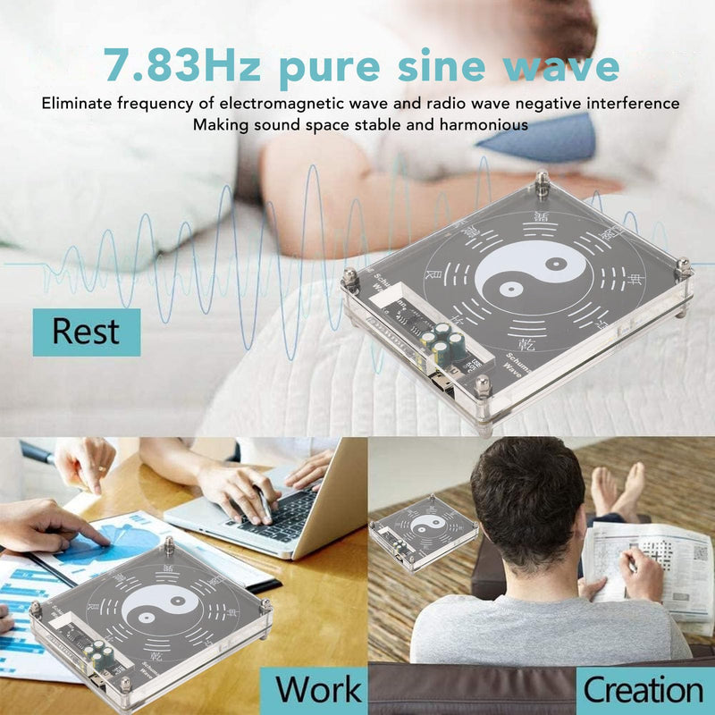 7.83 Hz Wave Generator, Schumann Frequency Generators, Pure Sine Wave Signal, Earth Resonance Frequency Resonance Generator, USB 5 V
