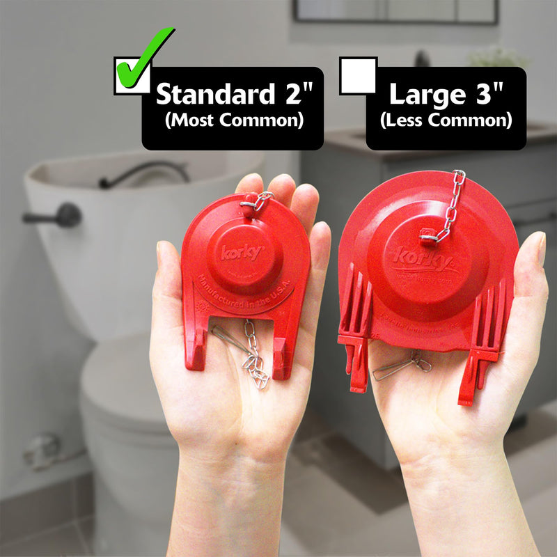[Australia - AusPower] - Korky Standard 2-inch Complete Toilet Repair Kit, Fixes: Running, Noisy, No/Slow Refill, and No/Weak Flush Toilets, Easy to Install, 4010MP 1 