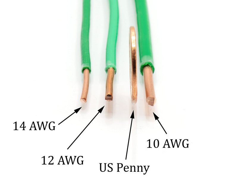 [Australia - AusPower] - THE CIMPLE CO 10 Feet (3 Meter) - Insulated Solid Copper THHN/THWN Wire - 14 AWG, Wire is Made in The USA, Residential, Commerical, Industrial, Grounding, Electrical Rated for 600 Volts - in Green 10 Feet (3 Meter) Solid Copper Wire 
