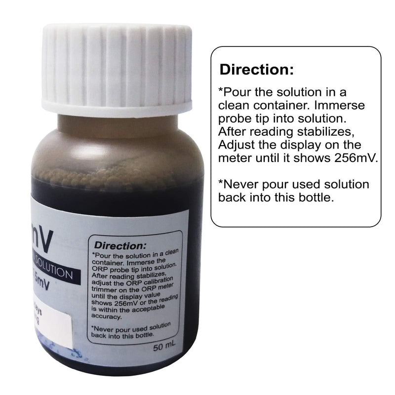 [Australia - AusPower] - ORP Oxidation-Reduction Potential REDOX 256mV Calibration Solution 50ml 