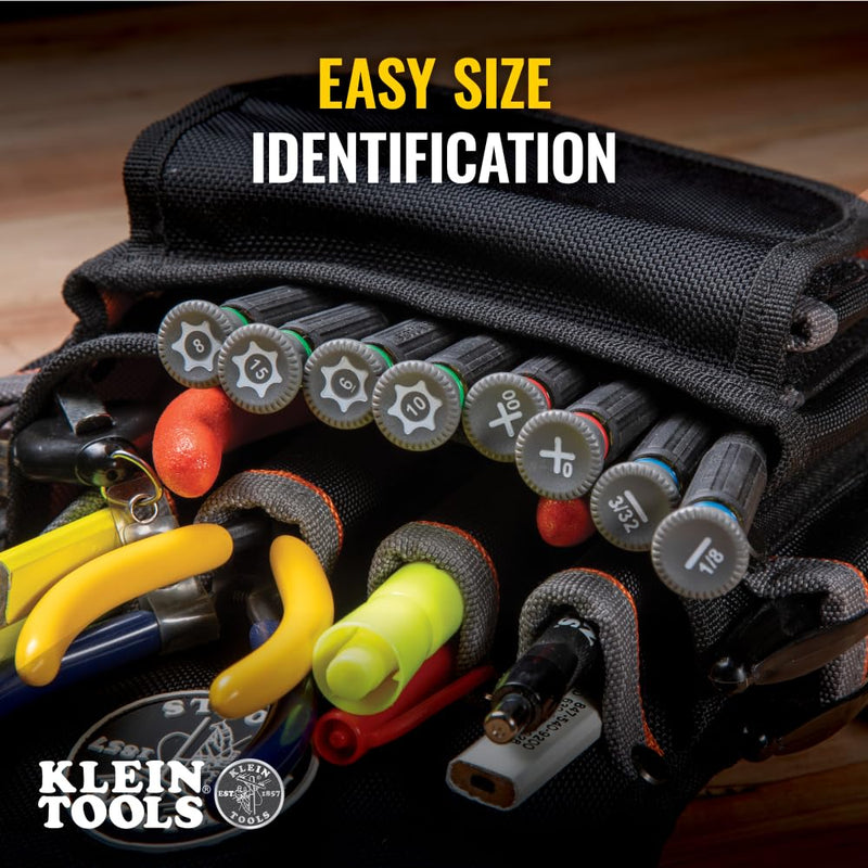 [Australia - AusPower] - Klein Tools 85617 Mini Precision Screwdriver Set, Slotted, Phillips, TORX, Cushion-Grip Handles, Ideal for Terminal Blocks, Electronics 8-Pc Phillips + Slotted + Torx Kit 