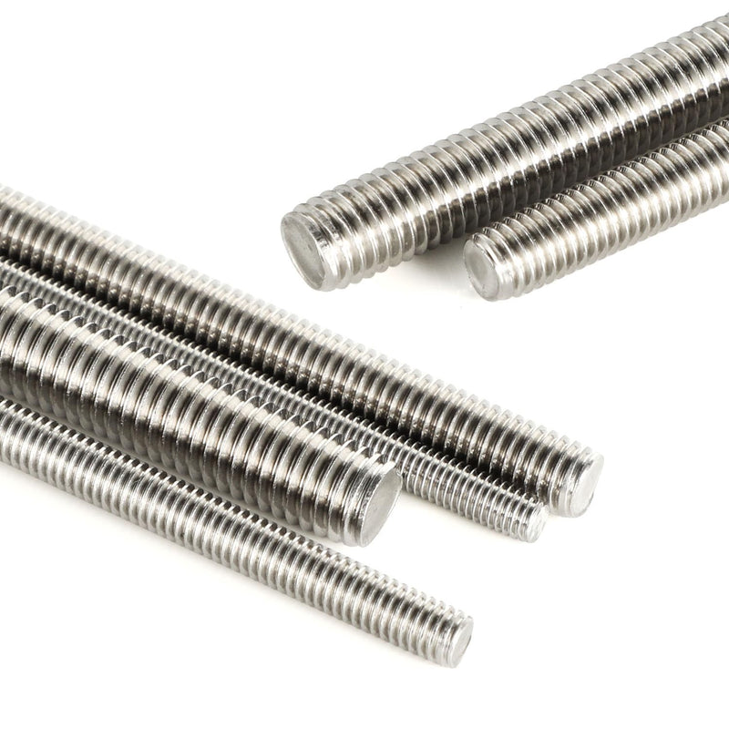 [Australia - AusPower] - M6-1.0 x 300mm Fully Threaded Rods, Long Threaded Studs, Right Hand Threads, All Threaded Rod, 304 Stainless Steel, 2 PCS M6 x 300mm 