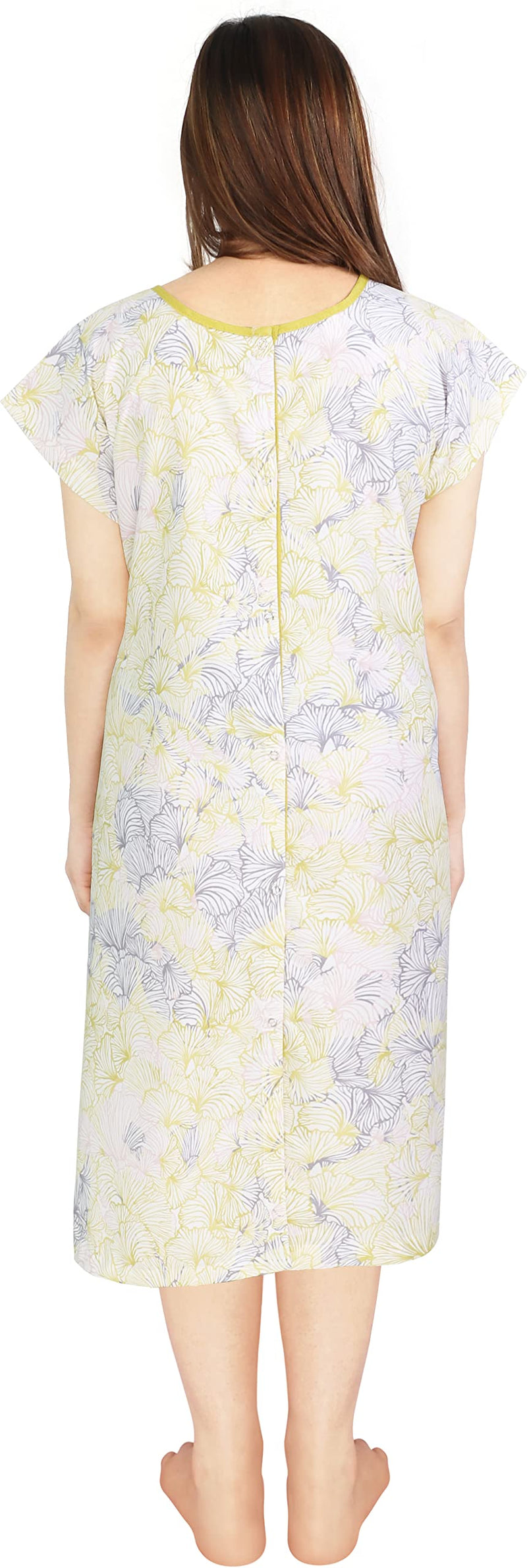[Australia - AusPower] - NY Threads Women's Hospital Gown Soft and Stylish Patient Gown Large-X-Large Ginko - Yellow 