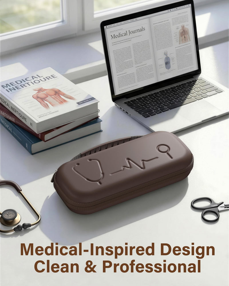 [Australia - AusPower] - ProCase Carrying Case for Portable Nebulizer Travel Bundle with Stethoscope Carrying Case 