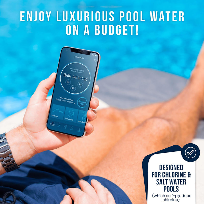 [Australia - AusPower] - WaterGuru - Sense Skimmer Adapter - Smart Pool Monitor - Chlorine & pH Meter - Pool Water Tester - Monitor Pool Chemicals (8” Round Skimmer Adapter) 8” Round Skimmer Adapter 