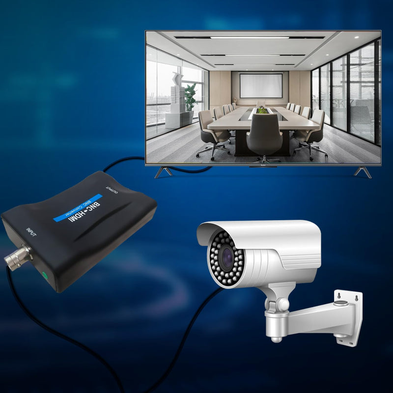[Australia - AusPower] - BNC to HDMI Converter,Coax to Hdmi Adapter, BNC to Hdmi Adapter,CVBS PAL/NTSC 720P/1080P Video Adapter HDCP Hook Security Camera CCTV DVRs Surveillance CVR to HDTV,Monitor and Projectors 