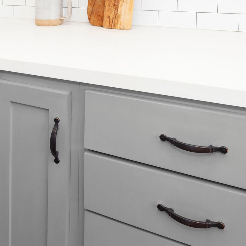 HESTIA HARDWARE 10 Pack | 3 inch Kitchen Cabinet Handles Oil Rubbed Bronze | Vintage Bronze Cabinet Pulls and Handle for Drawer Dresser | Farmhouse Oil Rubbed Bronze Cabinet Pulls(Z10.10.O)