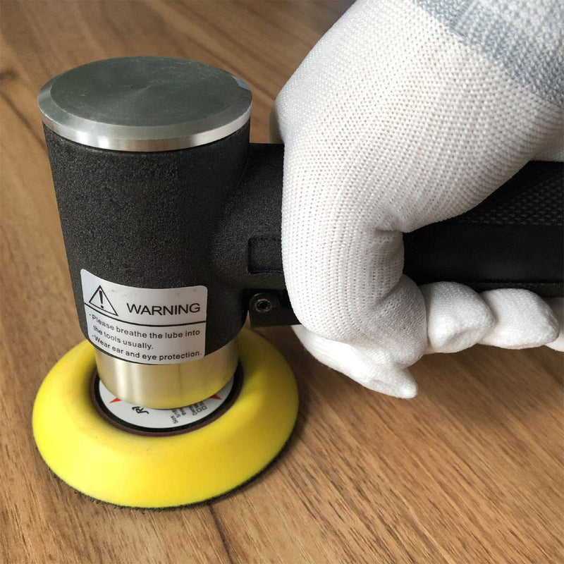 2" & 3" Dual Action Mini Air Sander, Random Orbital Pneumatic Polisher Kit with Pads & Accessories, High Speed Air Angle Sander for Auto Body, Wood, Metal, and Furniture Polishing
