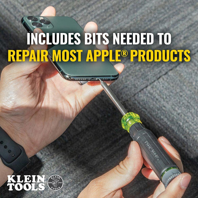 [Australia - AusPower] - Klein Tools 32328 Precision Screwdriver, 27-in-1 Multi-Bit Screwdriver, Bits for Apple Product Repair, Rare-Earth Magnet, Electronic Repair 