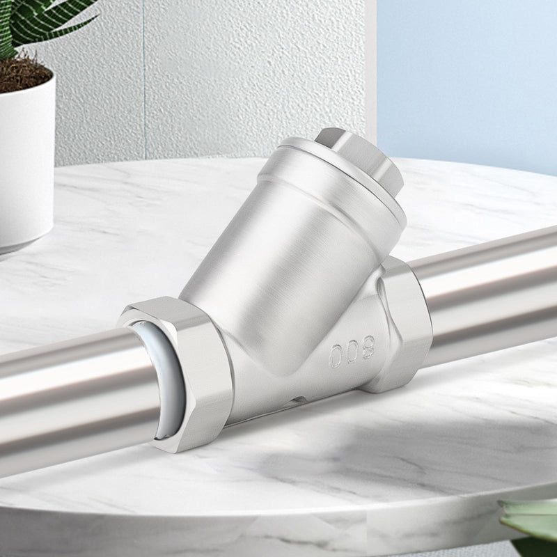 [Australia - AusPower] - TAISHER 1PCS 304 Stainless Steel 1" NPT Female WYE Y Strainer Mesh Filter Valve CF8 WOG 800 