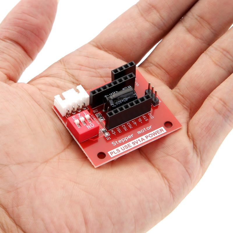 [Australia - AusPower] - A4988 DRV8825 Stepper Motor Driver Control Extension Shield Board for 3D Printer, Step Motor Extension Module 