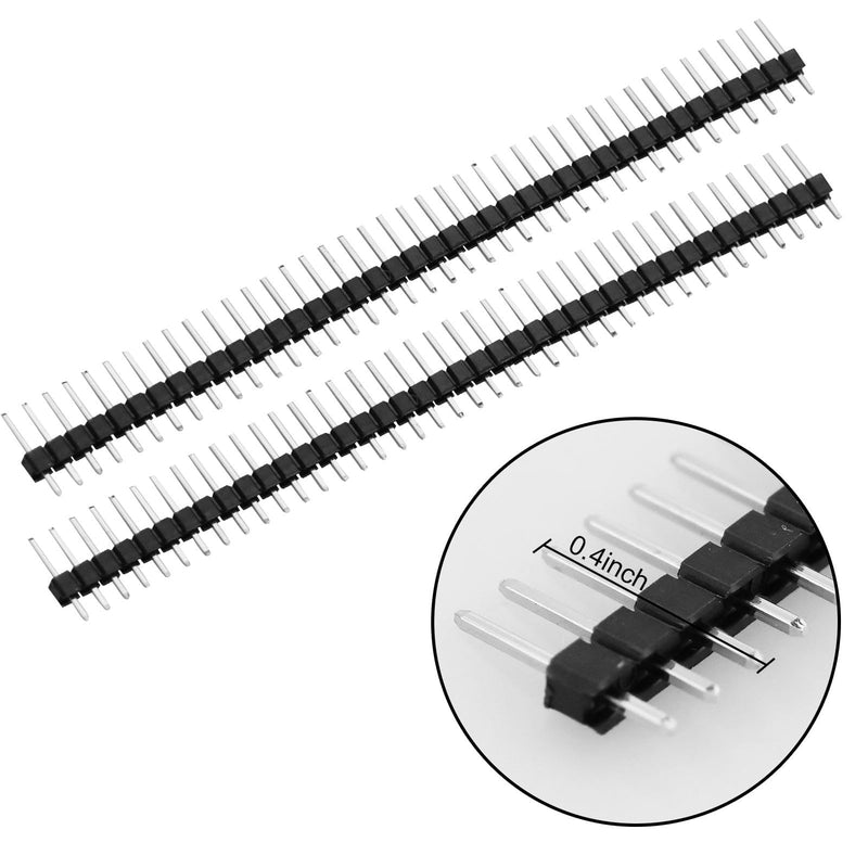 [Australia - AusPower] - 2.54 mm Pitch Straight Single Row Header Connector 1 x 40 Pins (50 Pieces) 