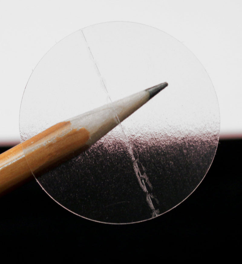 ChromaLabel 1.50 Inch Round Clear Wafer Seals, 5000 Stickers per Roll, Perforated 1-1/2" Diameter 5000/Roll