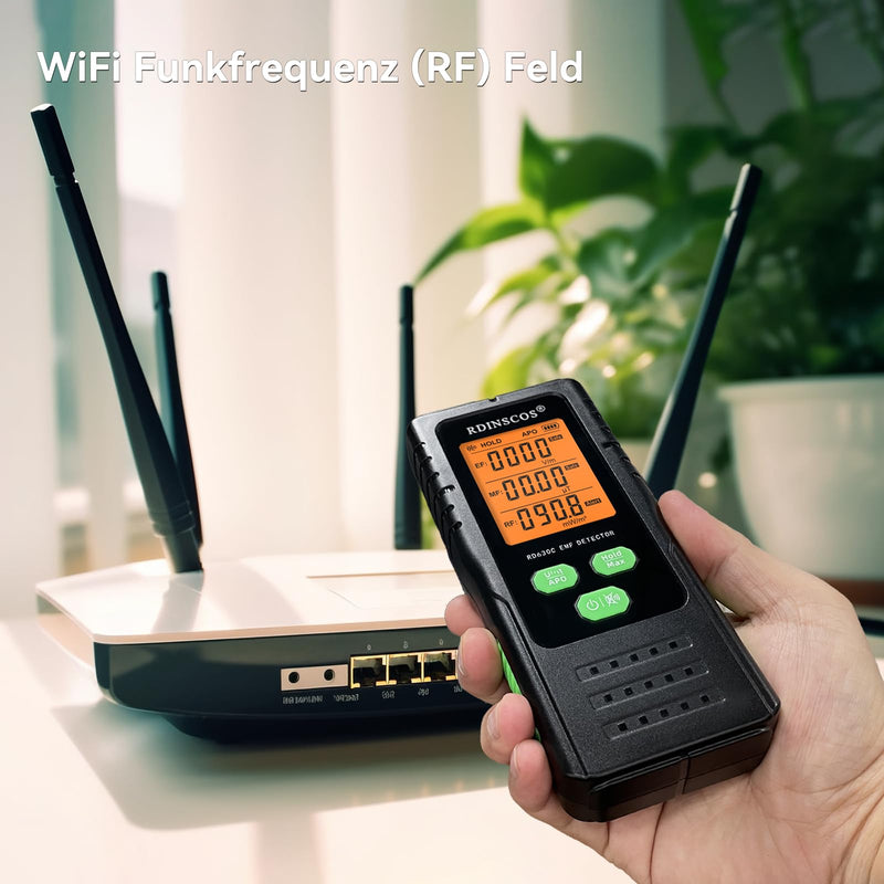 [Australia - AusPower] - (RD630C) EMF Metre Radiation Detector Digital Electromagnetic Fields Handheld EF/MF/RF Electromagnetic Radiation Metre with LCD EMF Inspections RD630C Color 