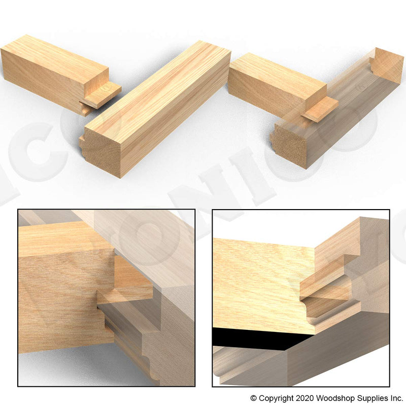 YONICO Window Sash Router Bits Set 3 Bit 1/2-Inch Shank 18327