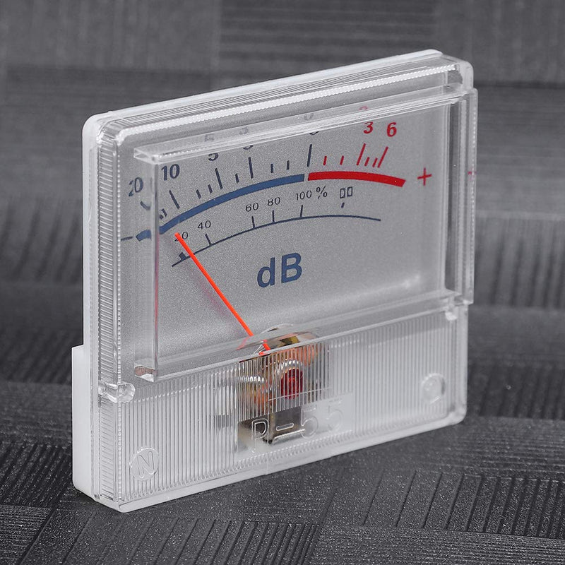 [Australia - AusPower] - Walfront VU Meter Power Amplifier High Precision DB Meter for Mixer Recording Studio Audio Testing Tool with Pointer Dial -20 to +6dB 