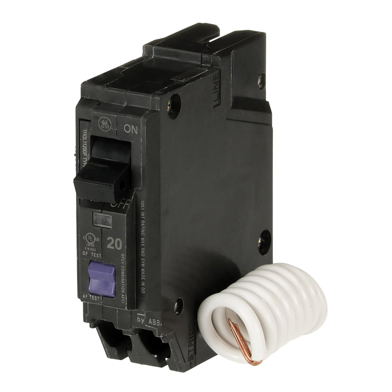 [Australia - AusPower] - ABB Q-Line® THQL1120DFP 20A Dual Function AFCI/GFCI Circuit Breaker • 20 Amp Single Pole 120 VAC Breaker • Arc Fault Circuit Interrupter & Ground Fault Circuit Interrupter • Plug-in Mount Type 