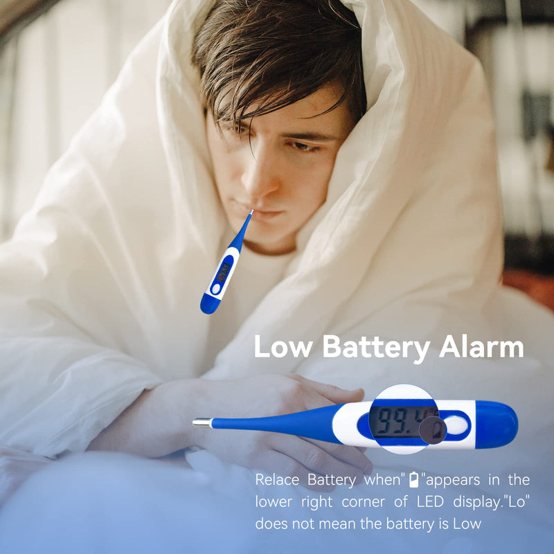 [Australia - AusPower] - Value Bundle with Berrcom Digital Thermometer DT008 and Berrcom Forehead and Ear Thermometer for Adults and Kids ET005 